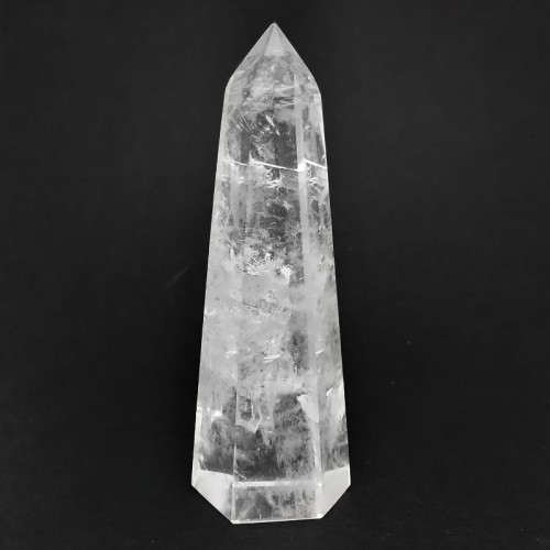 Pointe polie en cristal de roche
