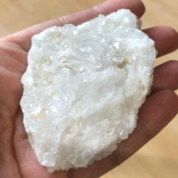Druze de quartz, morceau brut