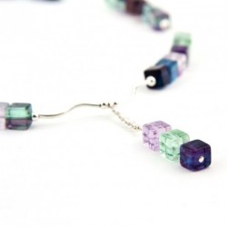 Collier fluorite et argent