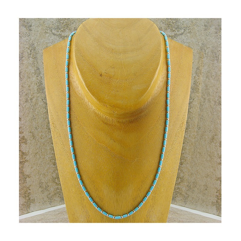 Collier turquoise et argent 925