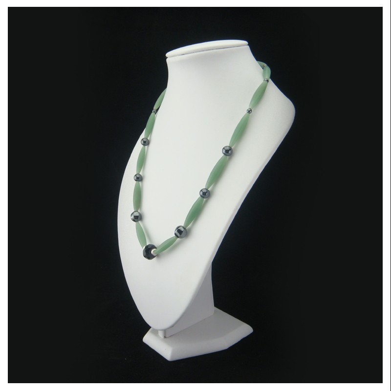 Collier aventurine dépolie, hematite et onyx