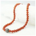 Collier agate et argent 925