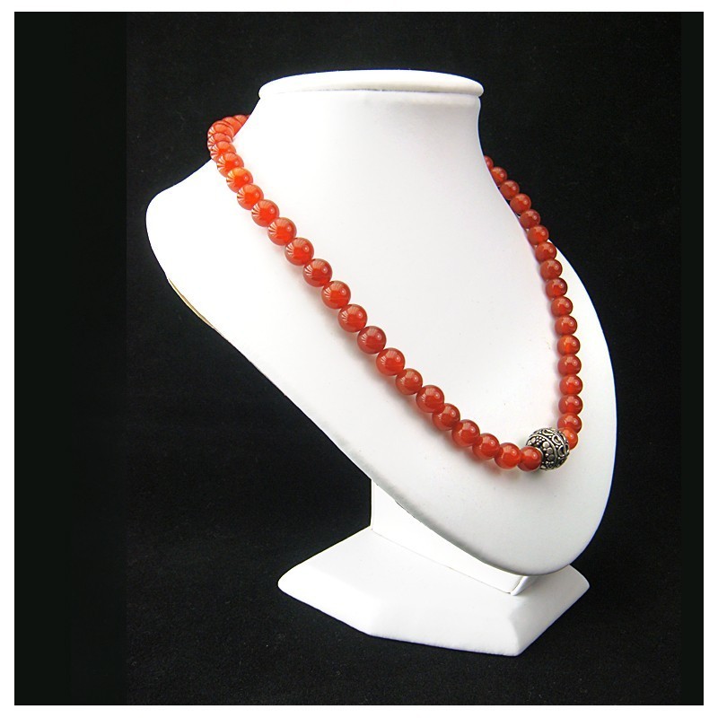 Collier agate et argent 925