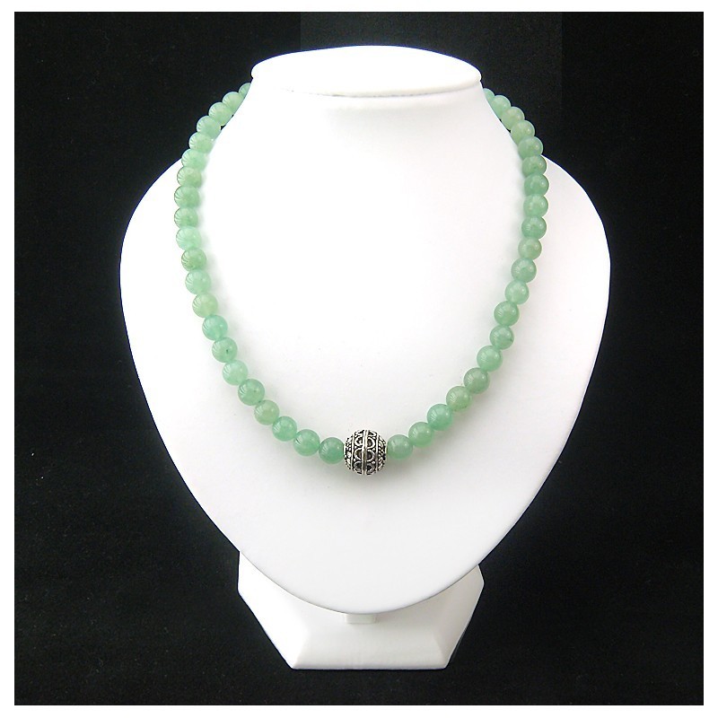 Collier aventurine et argent 925