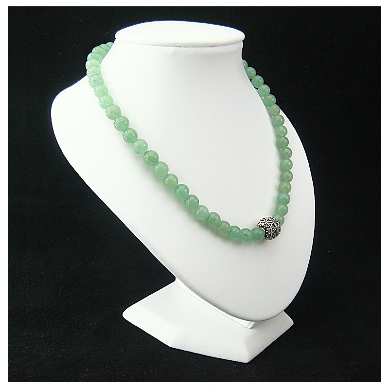 Collier aventurine et argent 925