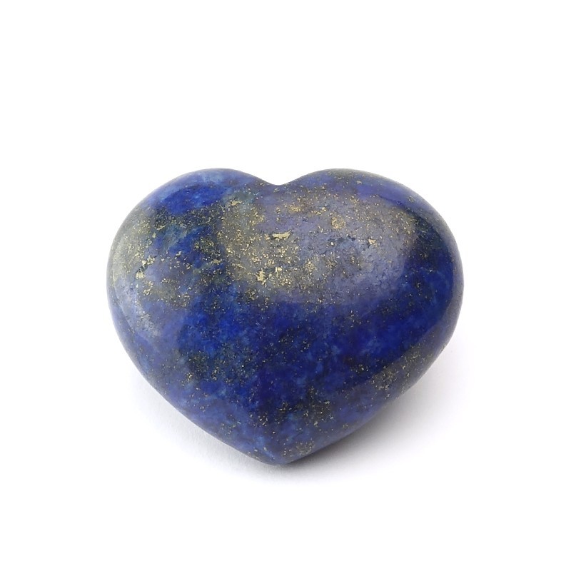 Coeur bombé en lapis lazuli 35 mm