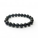 Bracelet onyx 8 mm sur élastique