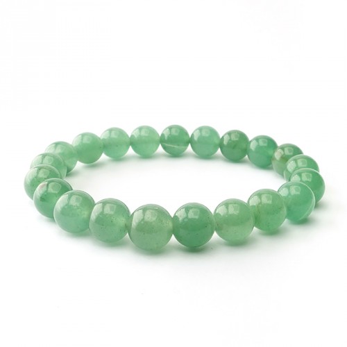 Bracelet aventurine 8 mm sur élastique