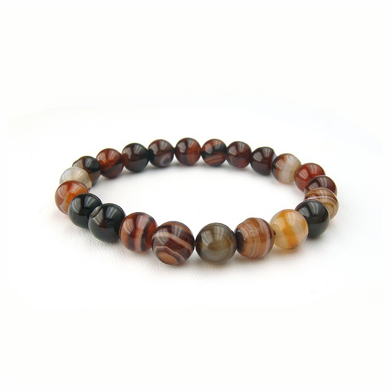 Bracelet agate Botswana 8 mm