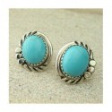 Boucles d'oreilles en turquoise