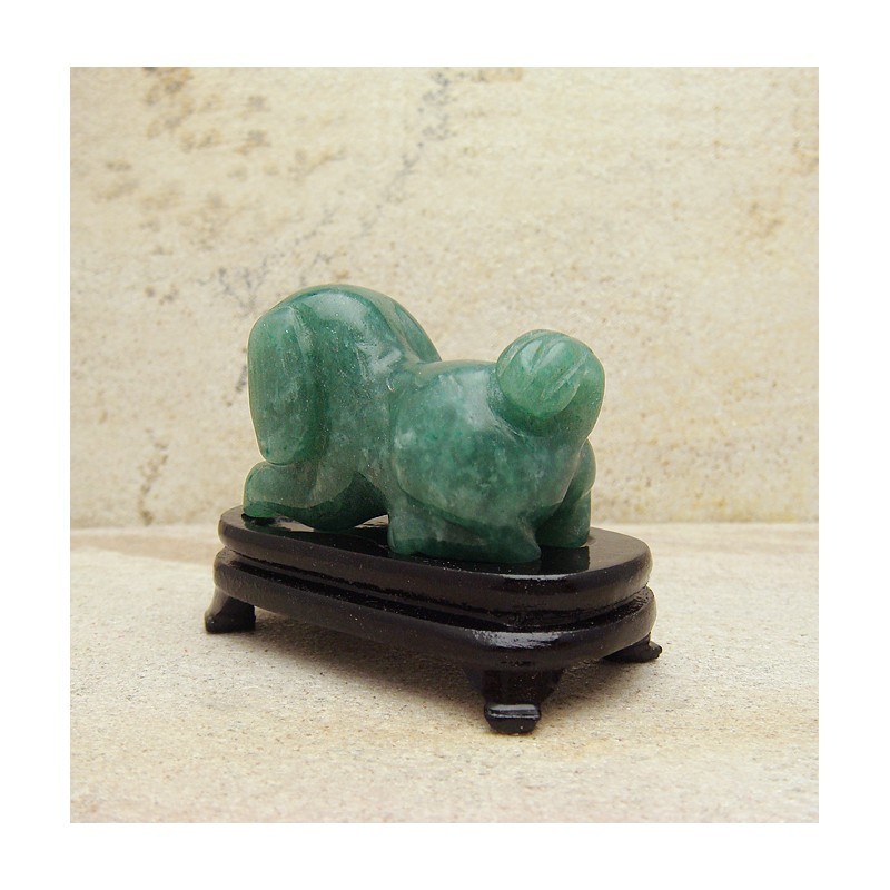 Chien aventurine verte