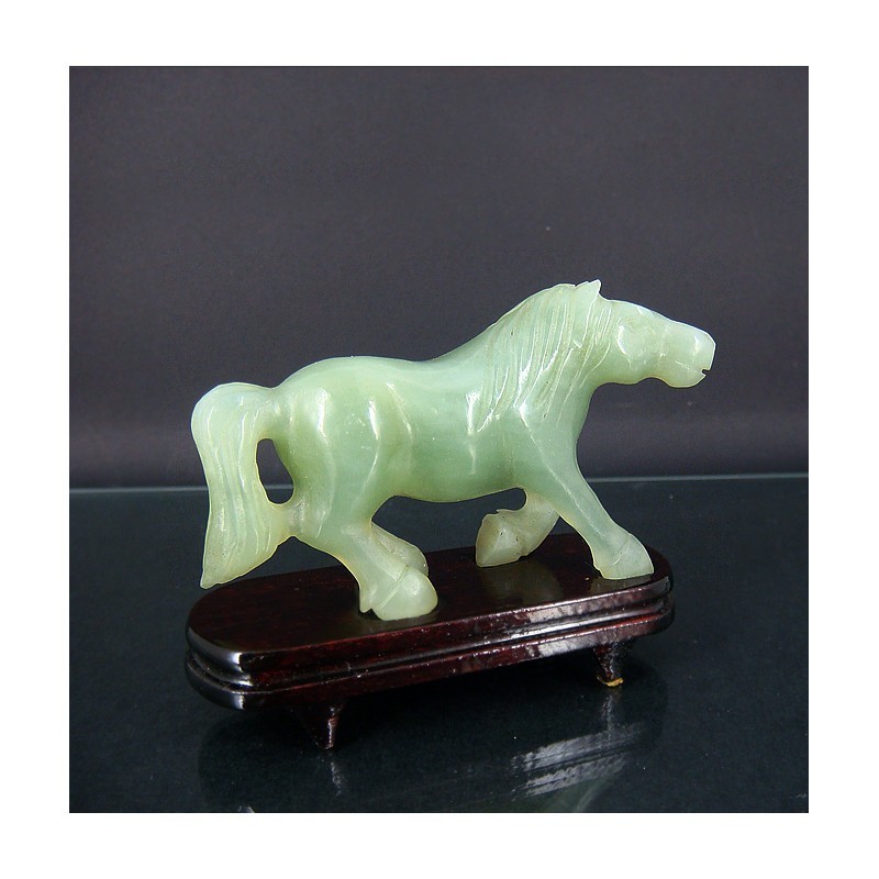 Cheval en jade (petit modèle)