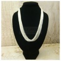 Collier "liquid silver" 50 rangs