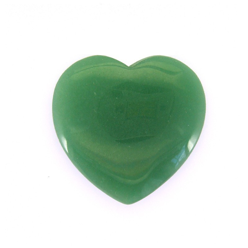 Coeur en aventurine verte