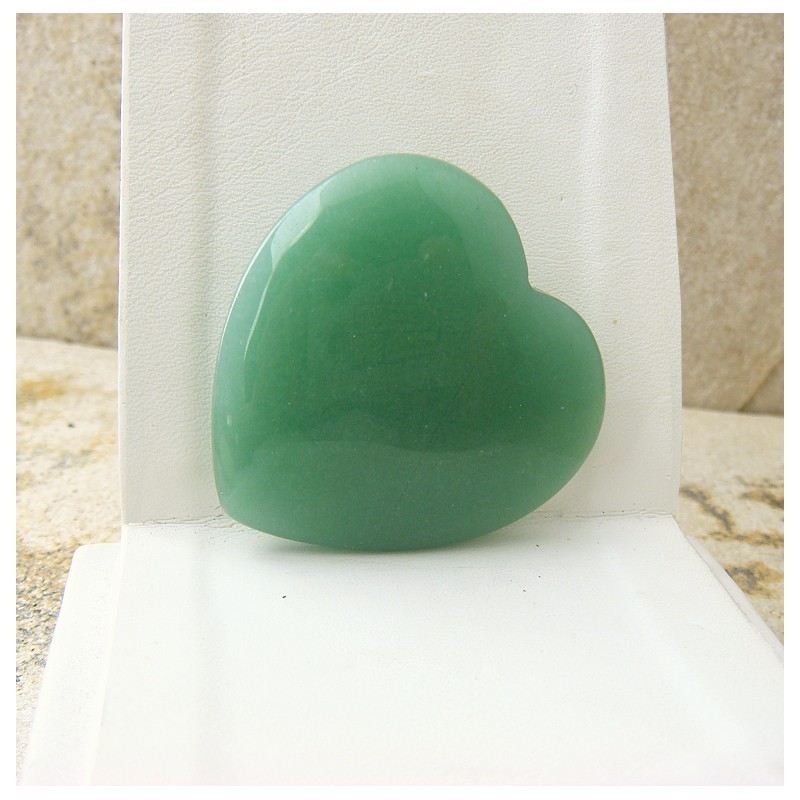 Coeur en aventurine verte