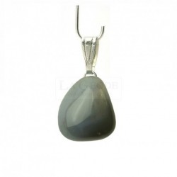 Pendentif agate grise