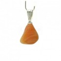 Pendentif agate abricot