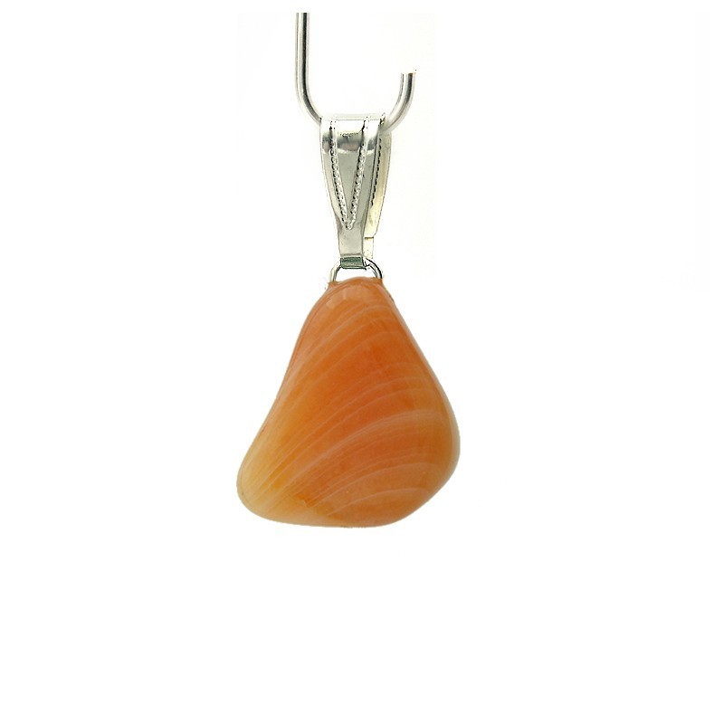 Pendentif agate abricot