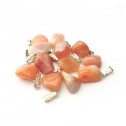 Pendentif agate abricot