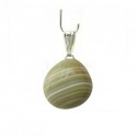 Pendentif agate beige