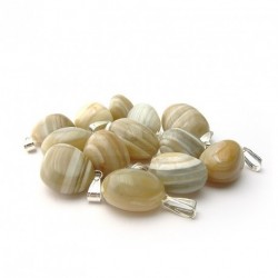 Pendentif agate beige