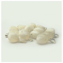 Pendentif agate blanche