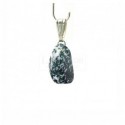 Pendentif agate feuille