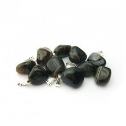 Pendentif agate noire